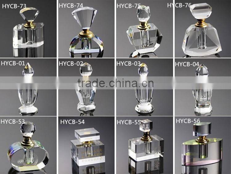 2016 High sale new design glass crystal bottles for perfume