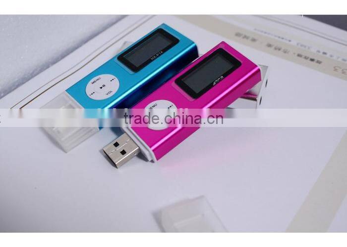 usb style mp3 player with built in speaker,double earphone port