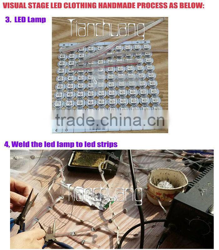 led light bra for nightclub/luminous bra sexy full color change/hot sexy bra for dancer