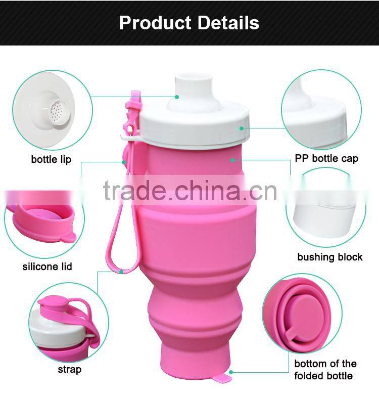 Wholesale Unique Design Silicone Disposable Drinking Bottle