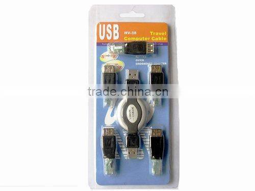 Travel Computer RJ45/RJ11 Cable/USB TO USB/ USB TO RJ45 ADAPTER