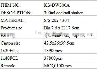 Stainless Steel Cocktail Shaker