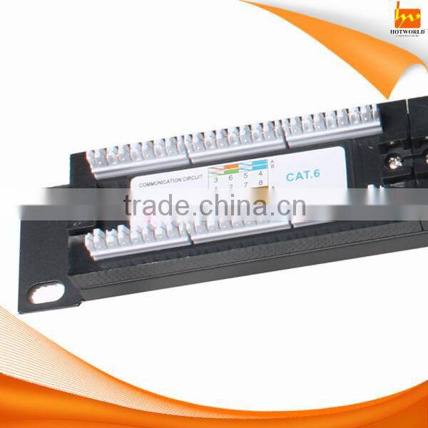 Home Network Device Rack Mount Bracket RJ45 socket 24Ports Patch Panel