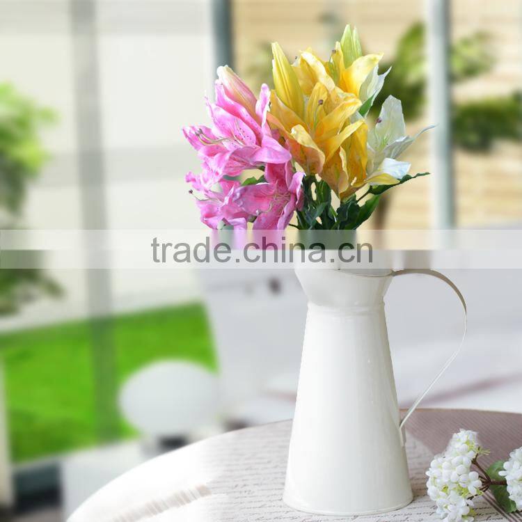 PU artificial flower single stem lily flower