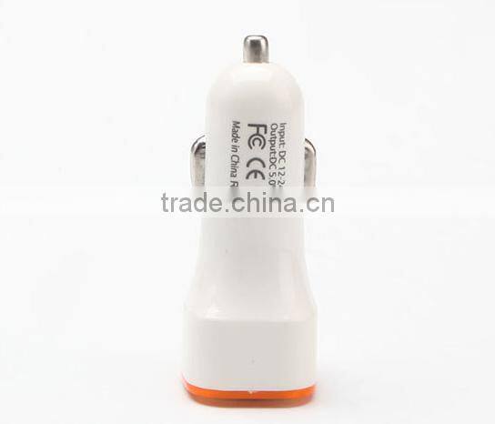 Dual usb universal 5V 2.1A phone car charger led 2 port usb car charger