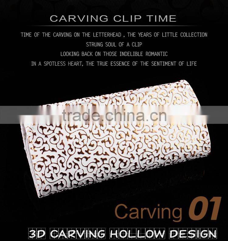 Gold Double Layer PU Leather Makeup Case