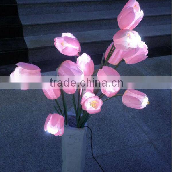 tulip,lily light up artificial flowers