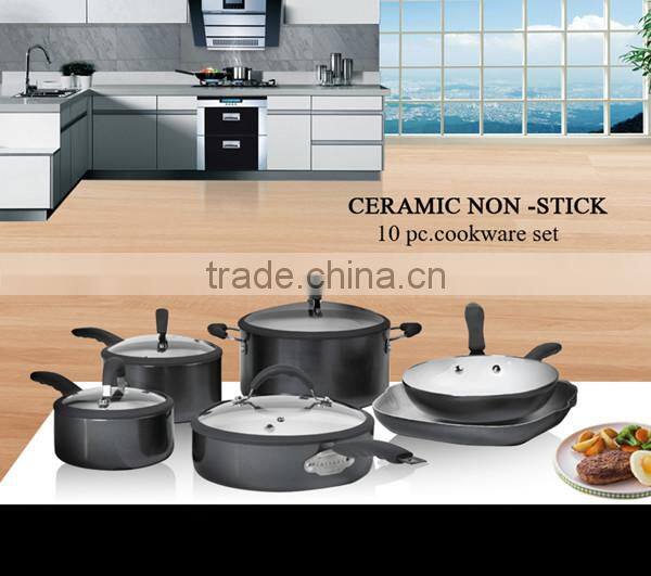10 PCs non-stick cookware sets XJ-12618