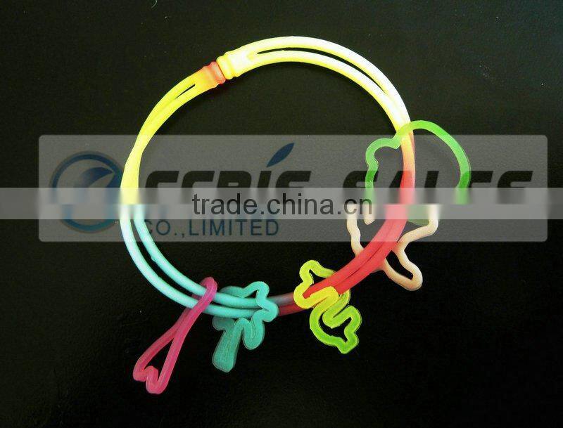 glow silicone necklace