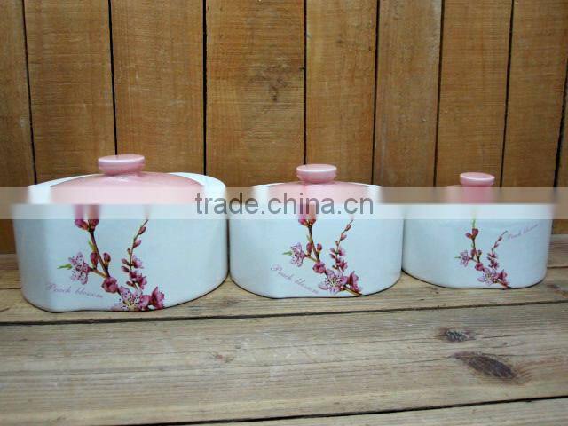Manufacturer Type Handpainted Ceramic Round Biscuit Storage Container