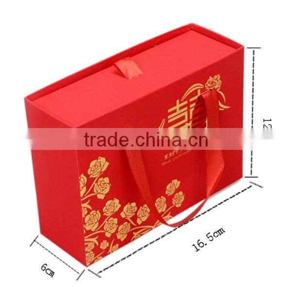Happy Red Paper Wedding Gift Box