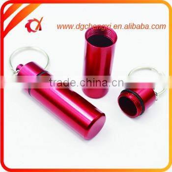 Black Flat Bottom Waterproof Box with Split Ring/Essential Travel Containers/Uses For Pill Bottles