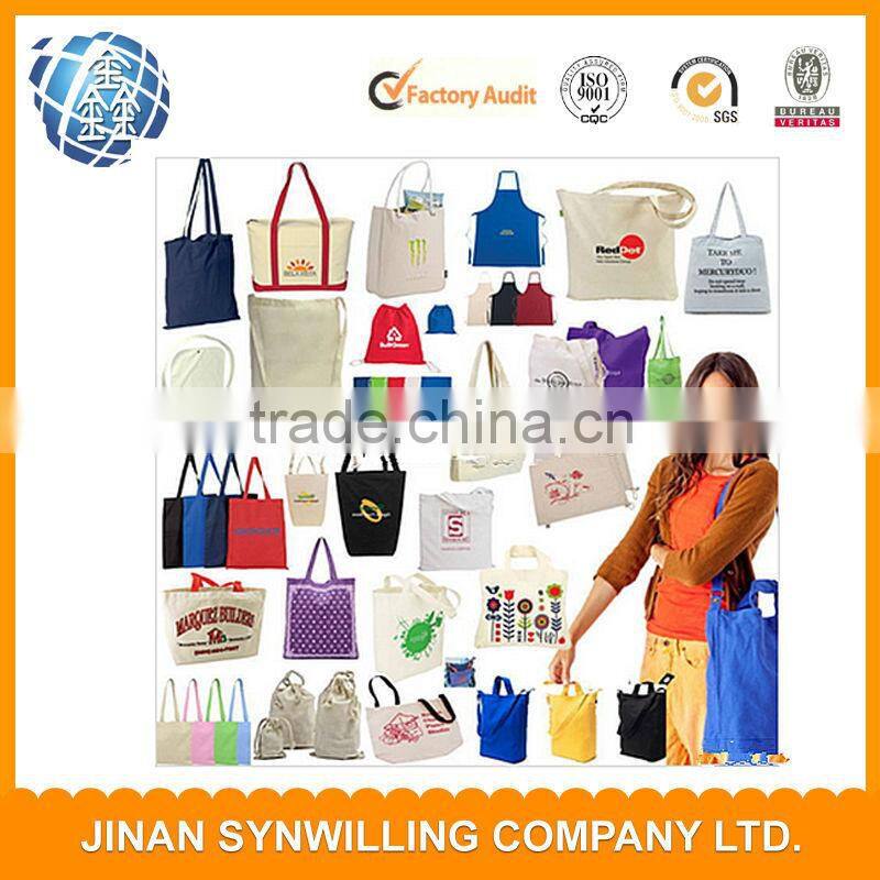Large Size solid color Reusable Shopping Bags Cloth Fabric Grocery Packing Recyclable Bag