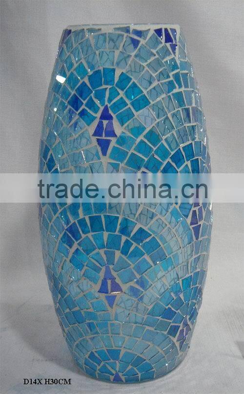mosaic glass vases for home decro