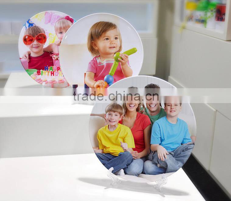 Printable polymer plate, sublimation plate, 8'' full blank plate, unbroken plate for sublimation