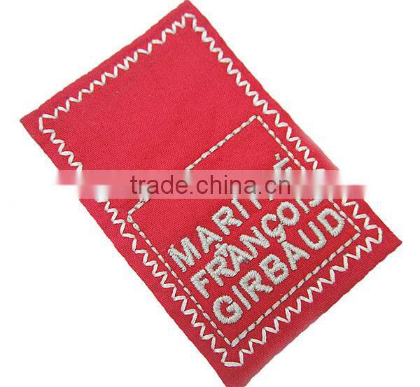 Made in China Brand Logo Clothing Fabric Stick-on Custom Emboridered Patches