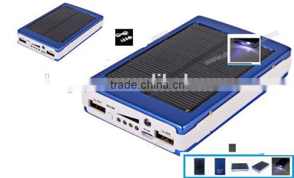 30000mah Solar Power Bank with 4 in 1 USB spring cable