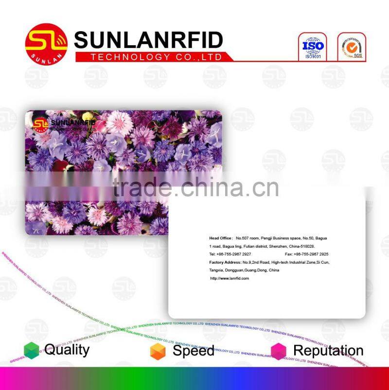 Fashion Foil Stamping Grossy Material PVC Finishing Irregular Shape RFID card