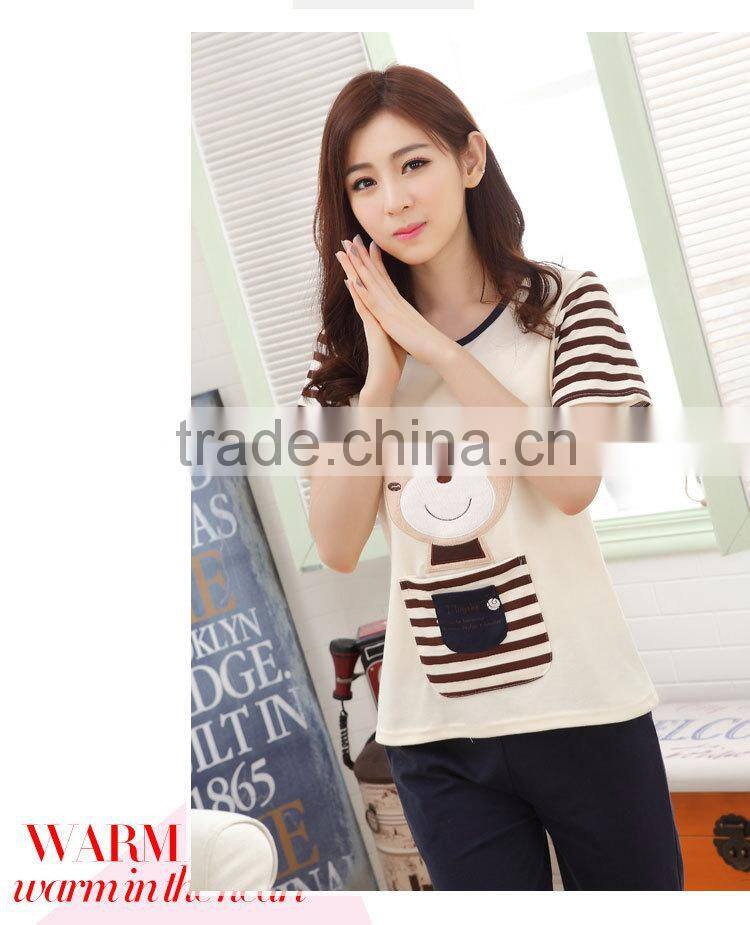 Women's cartoon cotton pajamas