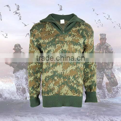 G.I. Style digital woodland color Commando Sweater for army