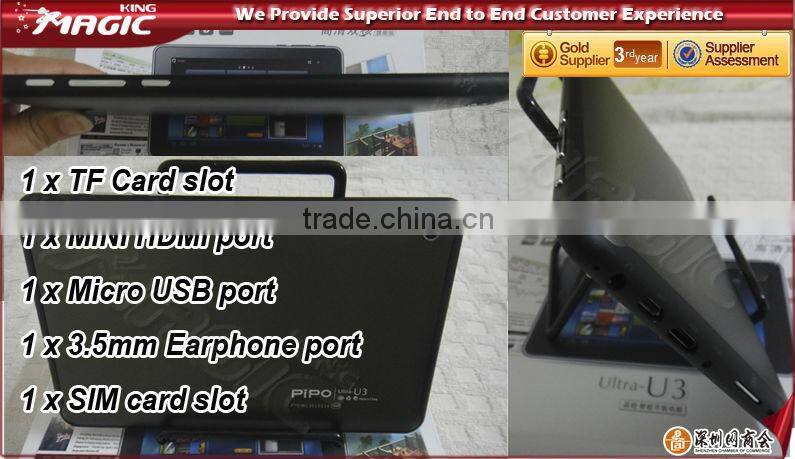 New come out pipo u3 3g tablet dual core with phone function