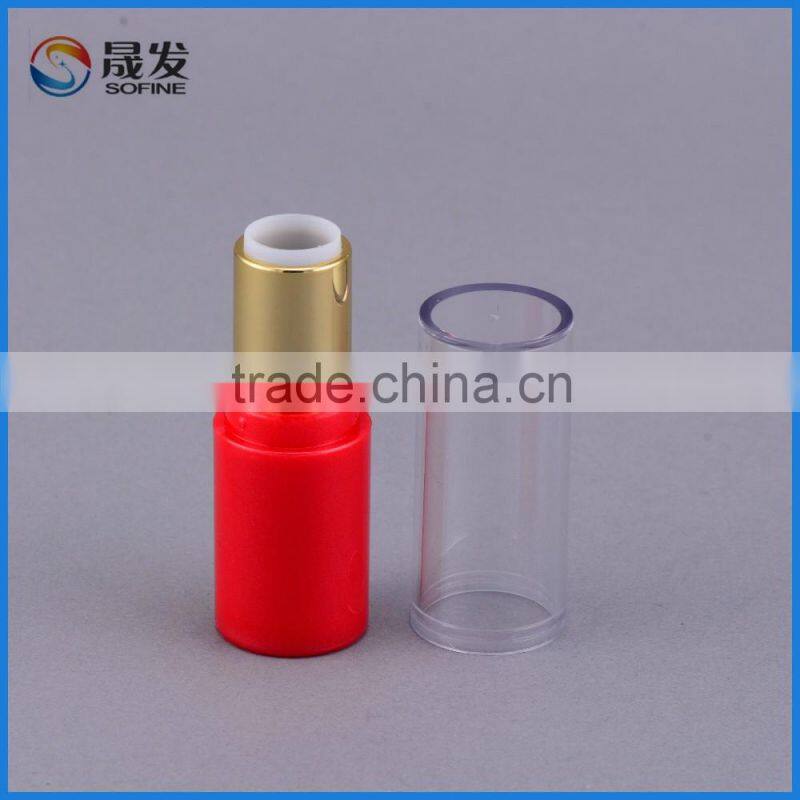 Small Empty Plastic Red Cosmetic empty Lipstick tube