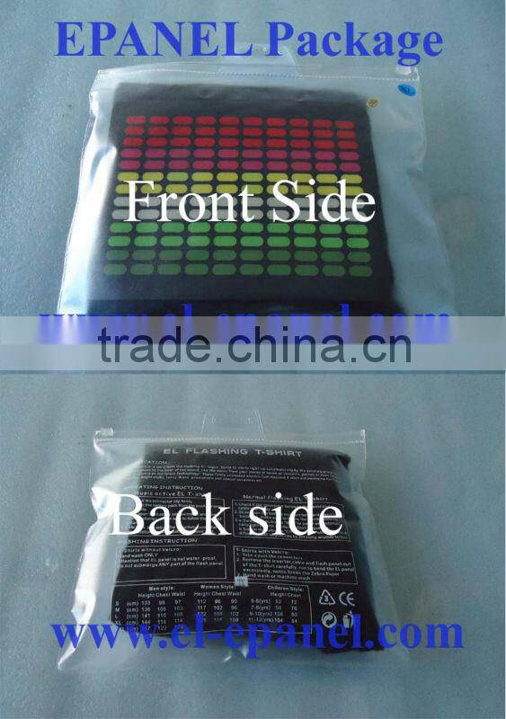 washable led t-shirt /el t-shirt