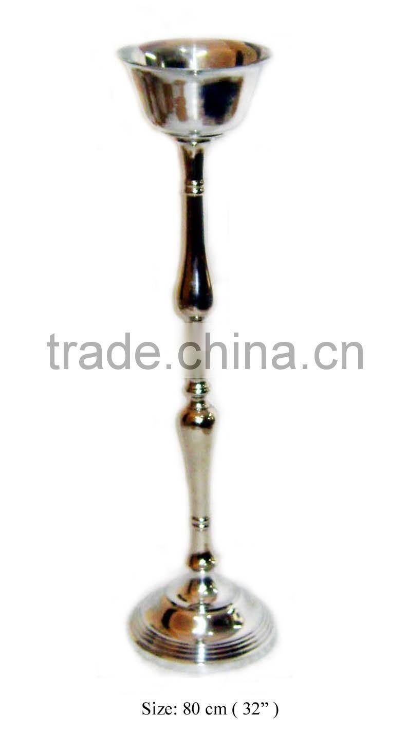 Aluminum silver wedding flower vase