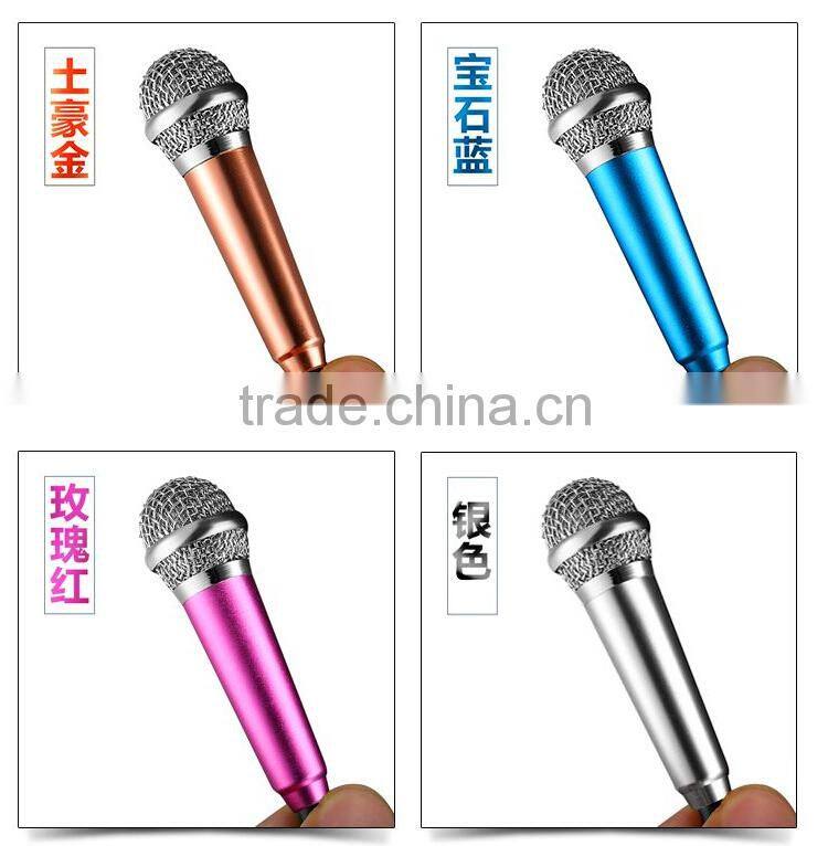 Microphone manufacturers hot selling mobile phone karaoke sing microphone mini mobile phone microphone