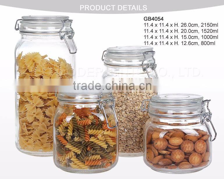 wholesale Glass jar with sealing lid