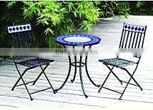 OUTDOOR FURNITURE [STEEL FRAME TABLETOP MOSAIC GARDEN FURNITURE