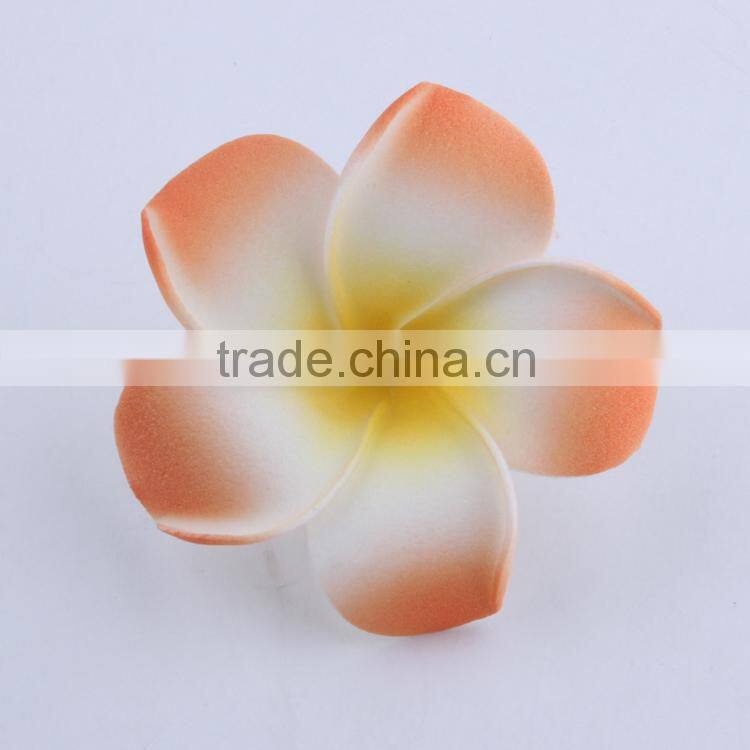 Elegant Hawaiian Foam Frangipani Plumeria Flower Hair Clips