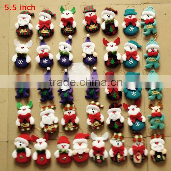 Christmas hanging decoration,felt christmas tree decoration, snowman, santa claus,deer