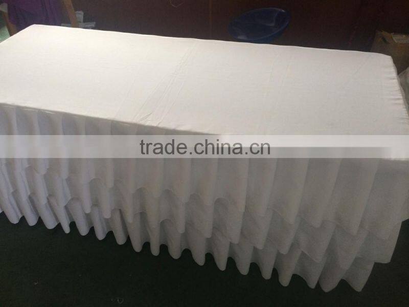 Polyester table skirts table cover