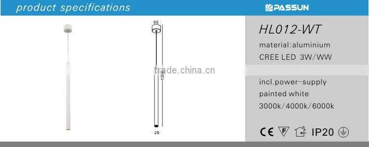 HL012 hot selling indoor aluminum led pendant light