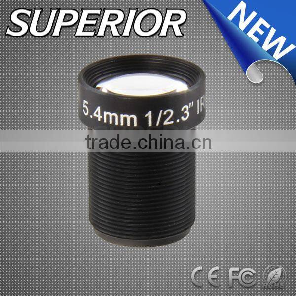 cn Superior hot sale Wide Angle lens low distortion 5.4mm M12 1/2.3 F2.5 10 mp lens