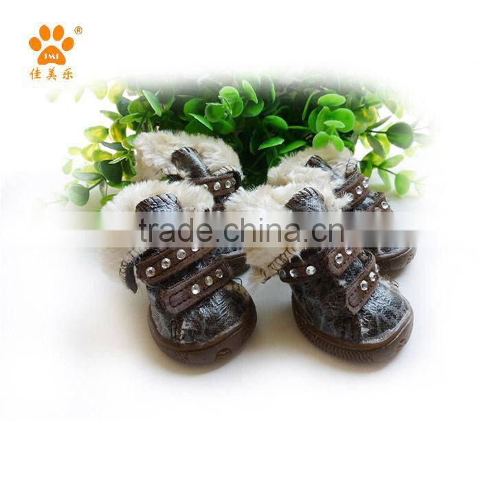 JML 2015 Pet Supply Warm Snow Shoes Rubber Dog Boots