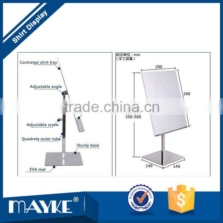 Store and shops supply showcase---Electroplating Stainless steel Shirt display rack,Shirt Display Rack, Apparel display stand