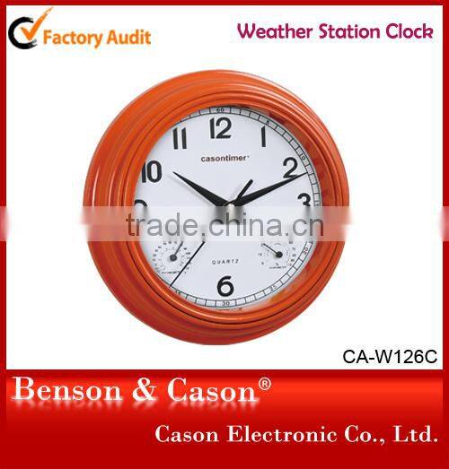 Cason Christmas Weather Station Modern Wall Clock