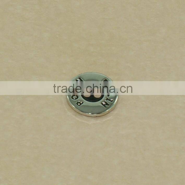 metal short sleeve v neck t shirt with button