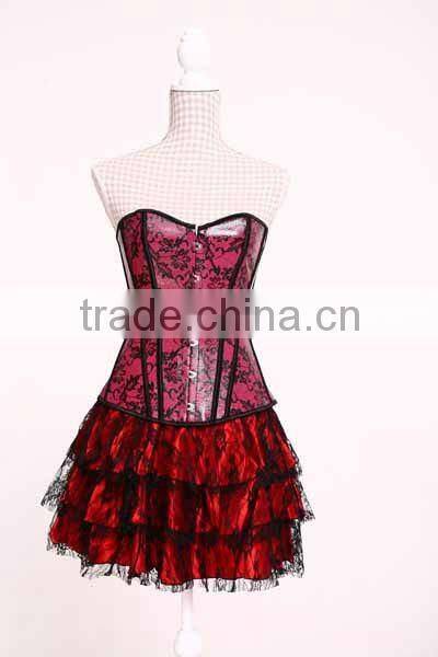 Sexy Printed Leather Medical Corset