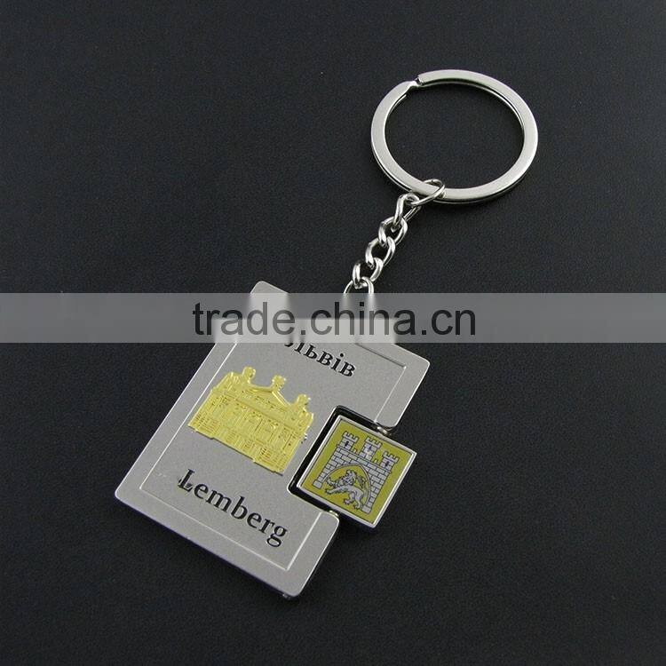Custom Metal Blank Rotation Key Chain