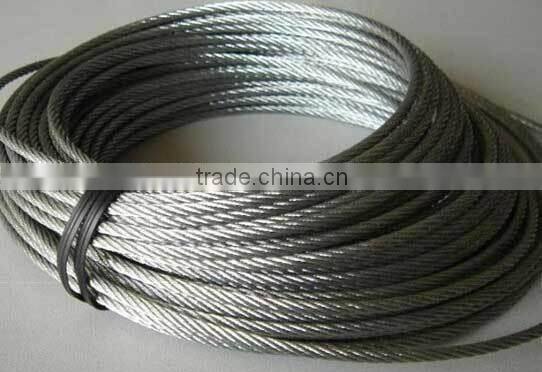 304 Stainless Steel Wire Rope Cable, 3/16, 7x19, 100 ft