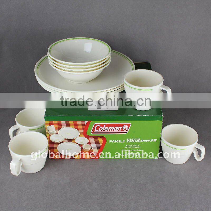 restaurant design melamine dinner set