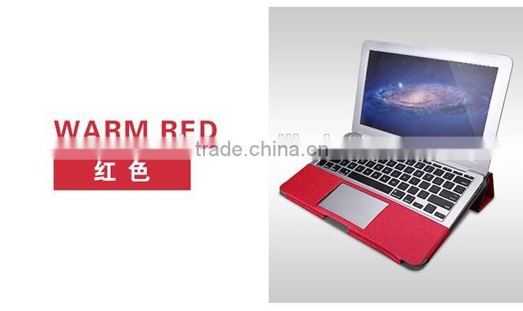 PU Leather Stand Cover Case For MacBook Air Pro Retina 11 12 13 15 inch Sleeve Luxury Leisure Laptop Bags & Case