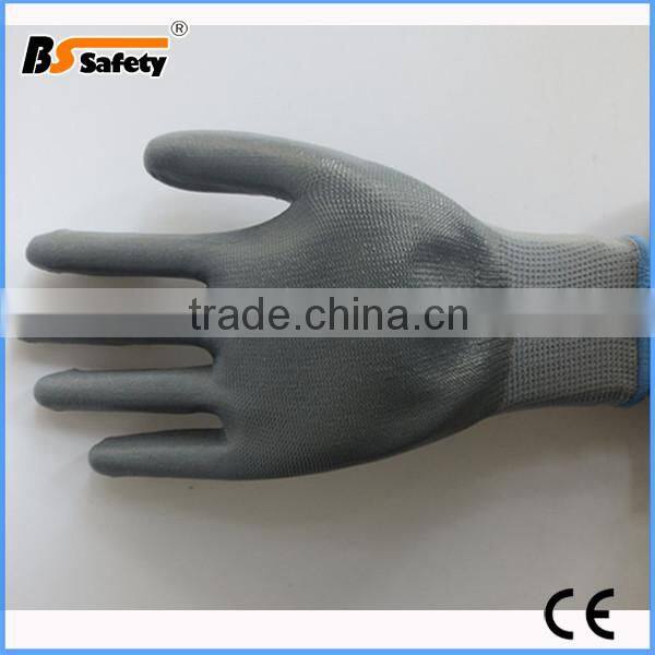 BSSAFETY Protective nitrile Coated Nitrile 13 Guage Nylon knitted gardening glove