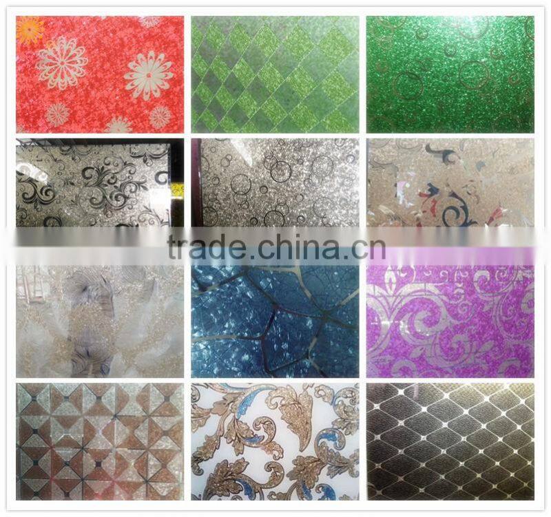 cheap supplier design ice flower mirror glass for interior decoration