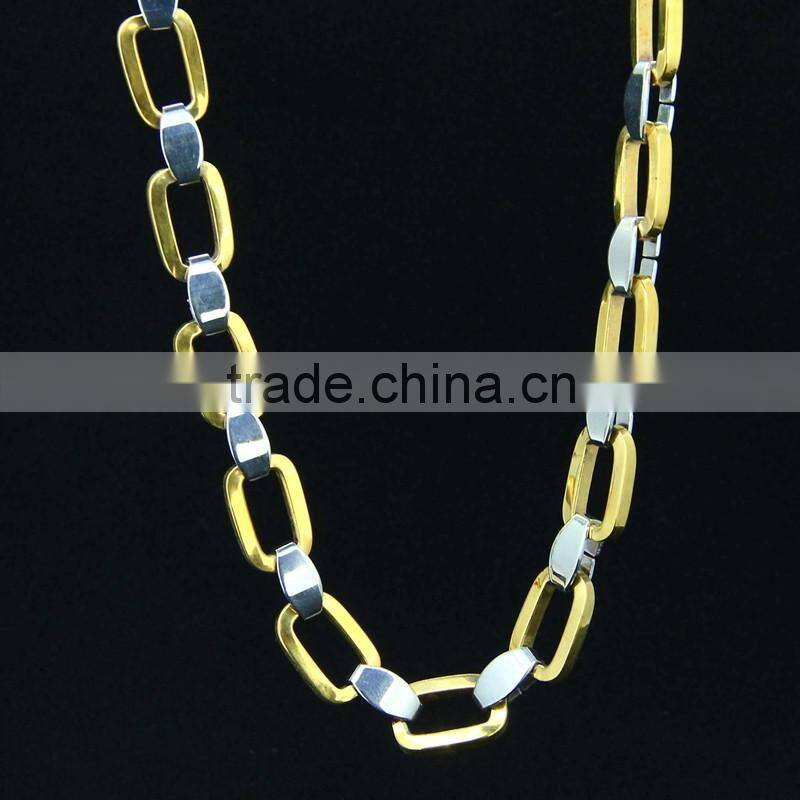 New Design 18k Gold Plated Fashion Russian Jewelry Men Necklace