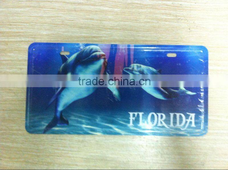 Souvenir vintage US embossed custom aluminum car plate license plate