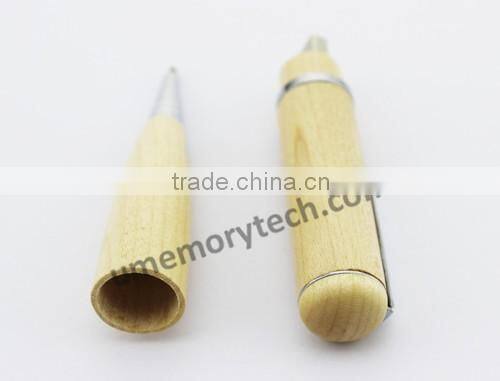 2017 New design Wooden pen usb memory drive stick 8gb 16gb